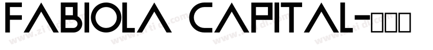 Fabiola Capital字体转换